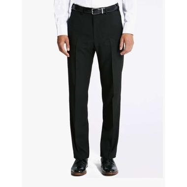 Regular Fit Flat Front Trousers di 