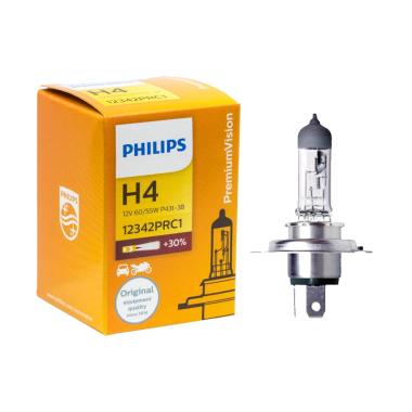 PHILIPS Premium Vision H4 Lampu Halogen Mobil Standard