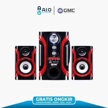 GMC 888L BT Speaker Multimedia + Bluetooth Hitam (GRATIS ONGKIR UNTUK WILAYAH KOTA CIREBON) Hitam