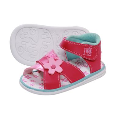 Lusty Bunny Baby Shoes Motive Flowe ... ndal Bunyi Bayi - Fuschia