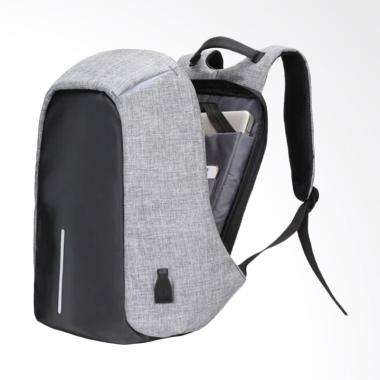 Adamsbell Anti Thief Air Smart Back ...  - Abu [USB Port Charger]
