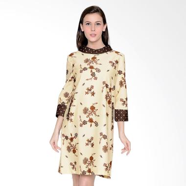A&D Fashion MS 1013 Ladies Batik Dress - Cream