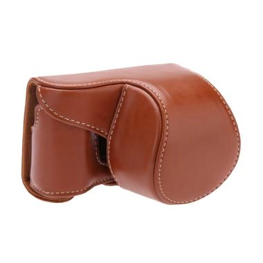 SONY Leather Casing for SONY Alpha A6000 or A6300 - Coklat Muda