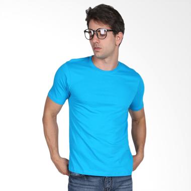 Black Liquid Kaos Pria Premium Polos Lengan Pendek - Turkis