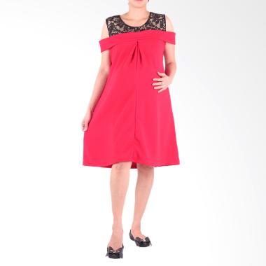 HMILL D1421 Dress Baju Hamil - Merah