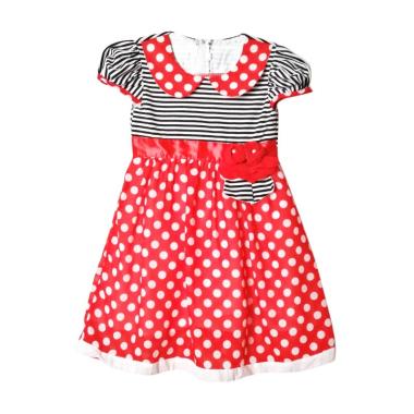 TWO MIX 1819 Sifon Onde Salur Dress Anak