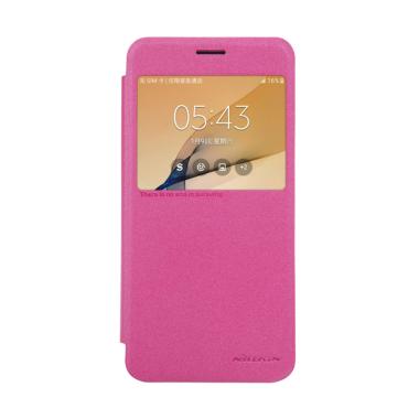 Nillkin Sparkle Leather Flip Cover ... Prime or On7 2016 - Pink