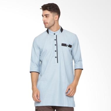 Zayidan Azzam Baju Gamis Muslim Pria - Biru