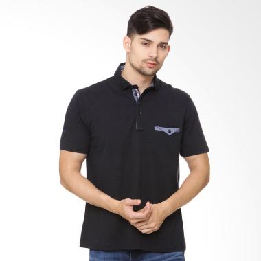 Osella Men Arnett Fashion Titik kom ... o Shirt Pria - Blue Black