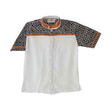 Birama 9152 Polos Atasan Anak Laki-Laki - Putih Hitam
