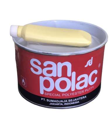 Dempul Mobil Sanpolac 1 kg Cream