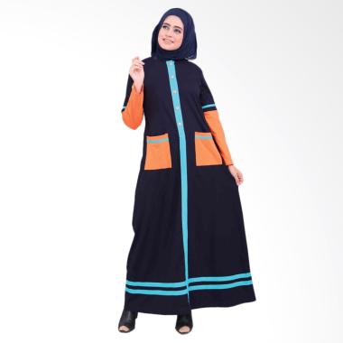 Vemmella Gemma 11 Baju Gamis Muslim Wanita - Biru Dongker