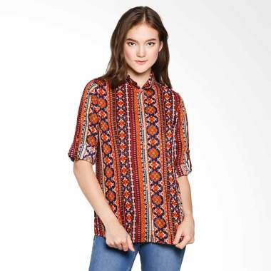 Cressida KRKC.872704 Ladies Batik Shirt - Brown