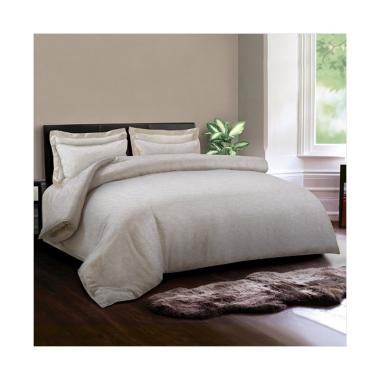 King Rabbit Motif Ukiran Bed Cover - Putih