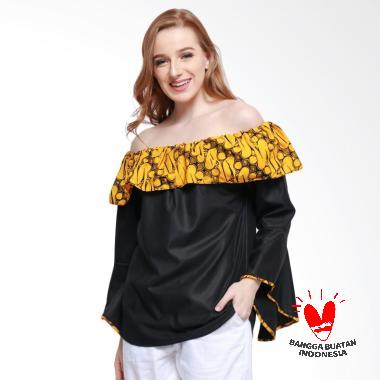 Batik Dirga Arthur Atasan Wanita - Yellow Black