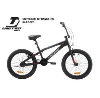 Sepeda United 20 BMX HANZO HITAM