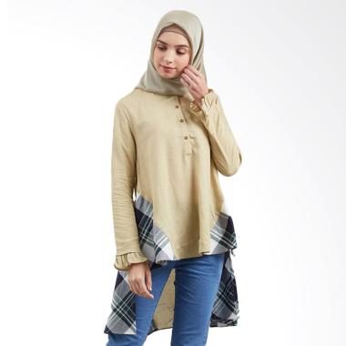 SYAHEERA Verta Gold By Syaheera Tunik Atasan Wanita - Gold Brown SYAHEERA Verta Gold By Syaheera Tunik Atasan Wanita - Gold Brown