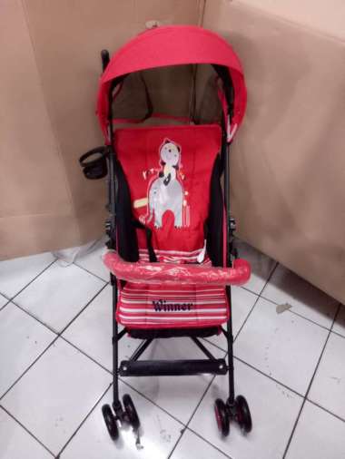 kereta dorongan bayi pliko buggy 106 n winner duduk tidur empat roda - Hijau Tua Hijau