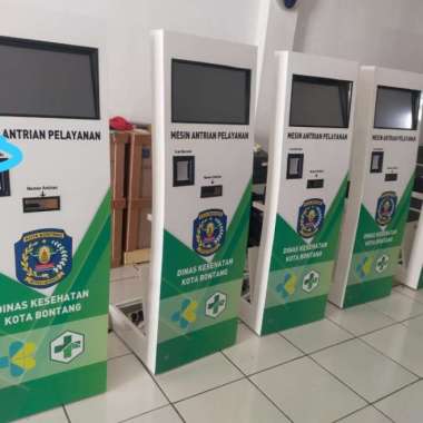 MESIN ANTRIAN ONLINE BPJS PLUS BARCODE DAN TV ANDROID