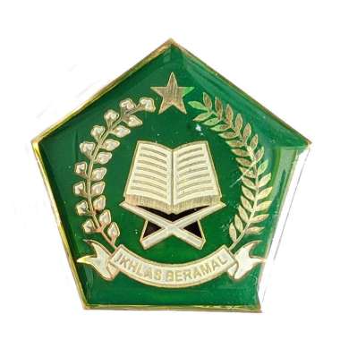 Mulyocreative Pin Kemenag Model Segilima Pin Bros Logo Kemenag / 3 Pcs