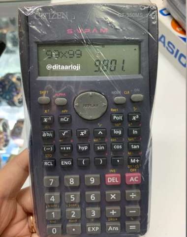 kalkulator citizen untuk sekolah CT 350ms Multicolor