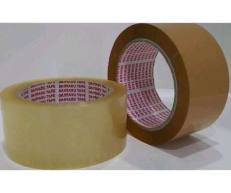 Daimaru Lakban - Coklat dan bening (2" /48mm*90yard) bisa satuan atau selope atau karton Putih