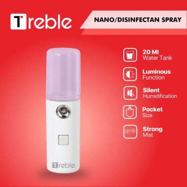 JY X Treble Nano Spray Mini USB/ face Mist Sprayer Perawatan Wajah - putih