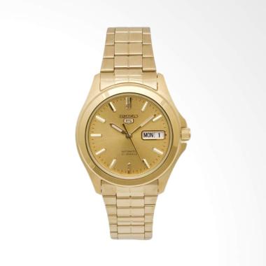 Seiko 5 Automatic Stainless Steel Jam Tangan Pria - Gold [SNKK98K1] Gold
