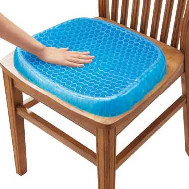 Egg STR Bantal Alas Duduk Silikon Gel Empuk Mobil Kursi Sofa Rumah