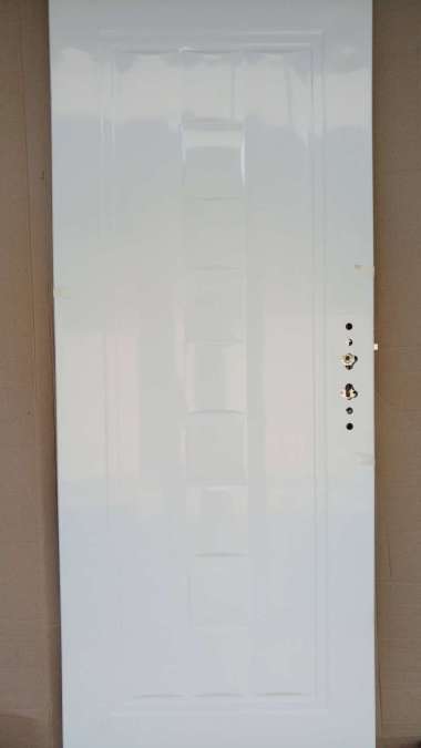 Pintu Baja Fortress JBS Urban 80 Motif Kotak Minimalis Susun Warna Putih