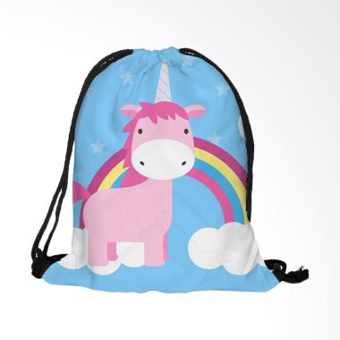 Lansdeal YXP71021644H Unicorn Candy Bag Rucksack Bundle Pocket Drawstring Storage Bag - Pink