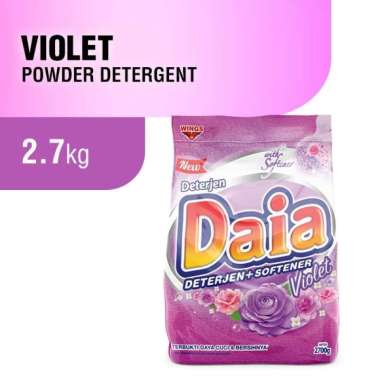 Promo Harga Daia Deterjen Bubuk + Softener Violet 2700 gr - Blibli
