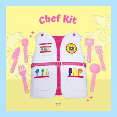 Mainan Masak Masakan Rompi Koki Anak BF103 Cooking Chef Kit