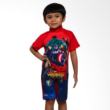 Ben's Collection Avengers Baju Renang Anak - Red