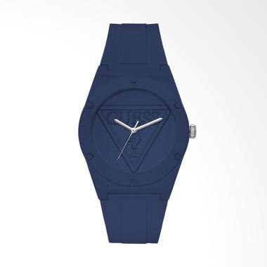 GUESS W0979L4 Retro Pop Analog Tali Rubber Jam Tangan Unisex - Biru