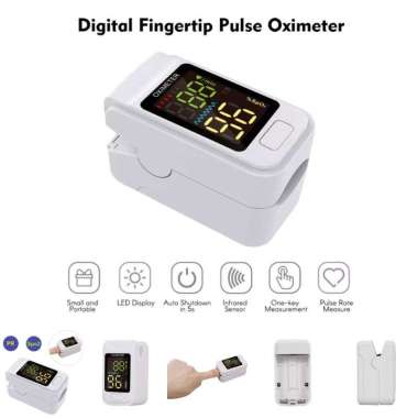 ALKES OXIMETER FINGERTIP PULSE 4 WARNA PENGUKUR KADAR OKSIGEN SO811