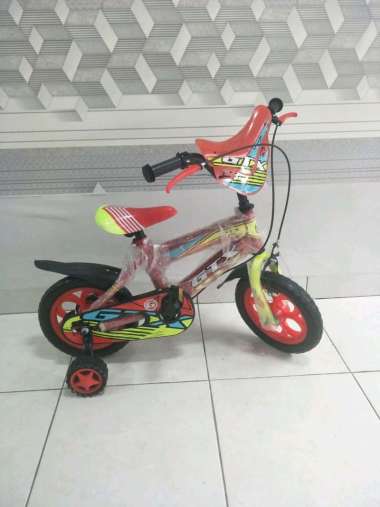 sepeda anak GTX 12 inc merah kuning