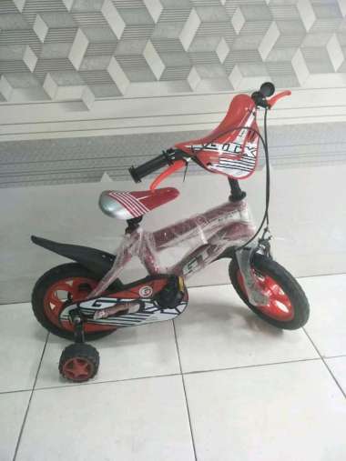 sepeda anak GTX 12 inc merah hitam