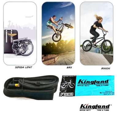 Ban Dalam KINGLAND 20 x 1.75 AV Ban Dalem Sepeda Lipat, BMX, Minion