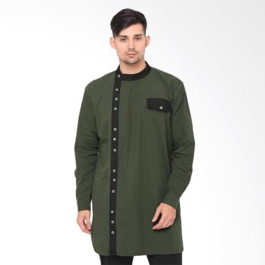 Zayidan Hafiz Baju Muslim Gamis Pria - Hijau