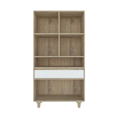 Creova Simply Modern Rak Buku - Coklat Natural