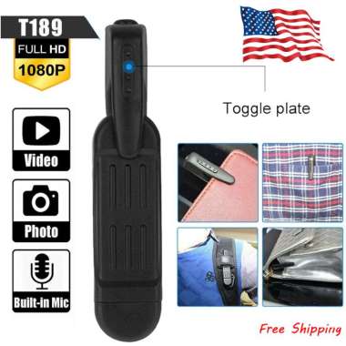 Kamera Pengintai Hidden Spy Camera Bentuk Pulpen Clip 1080P - T189 camcorder mini kecil Spy Cam