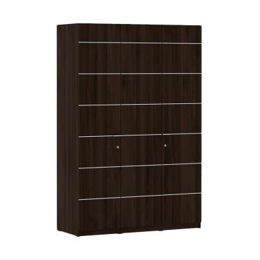 Pro Design Vegas Lemari Pakaian 3 Pintu NNN - Brown Walnut