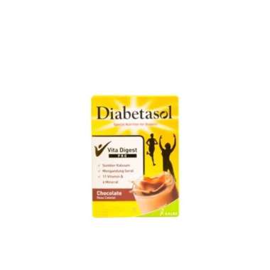 Promo Harga Diabetasol Special Nutrition for Diabetic Chocolate 180 gr - Blibli