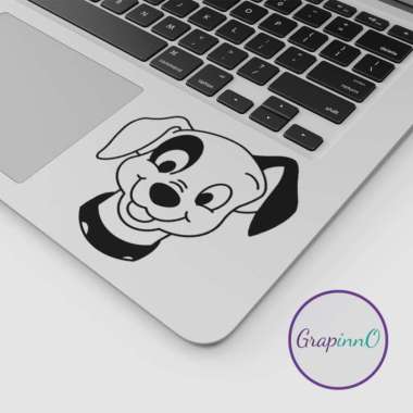 Decal Sticker Macbook Apple Dalmatian Dog Stiker Laptop