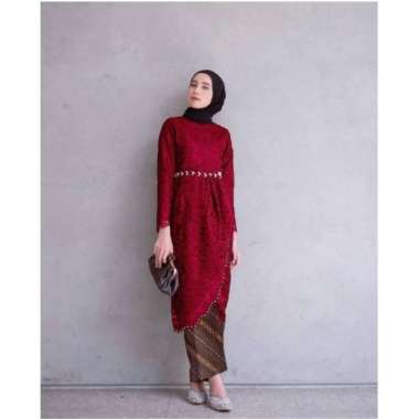SHIYAN KEBAYA AMORA TUNIK WANITA MODEL LEBARAN TERBARU Premium LD 105 6 Warna BRUKAT CORNELI TULANG