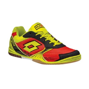 Lotto Tacto 500 ID Sepatu Futsal Pria - Red War Yellow Saf [R8174]