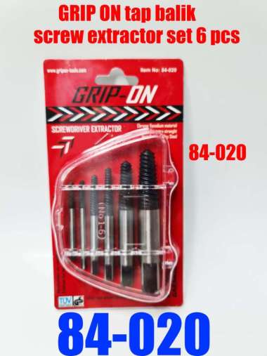 HAND TAP BALIK - SCREW EXTRACTOR SET 6 pcs SPEED OUT GRIP ON 84-020