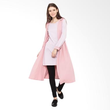 JAVA SEVEN RNY 002 Busana Kasual Mini Dress Wanita - Peach