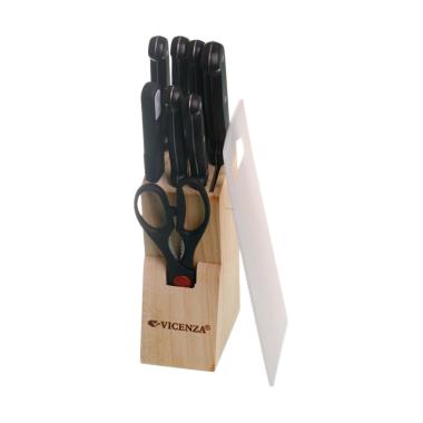 Vicenza V-910K Stainless Steel Set Pisau Dapur - Hitam